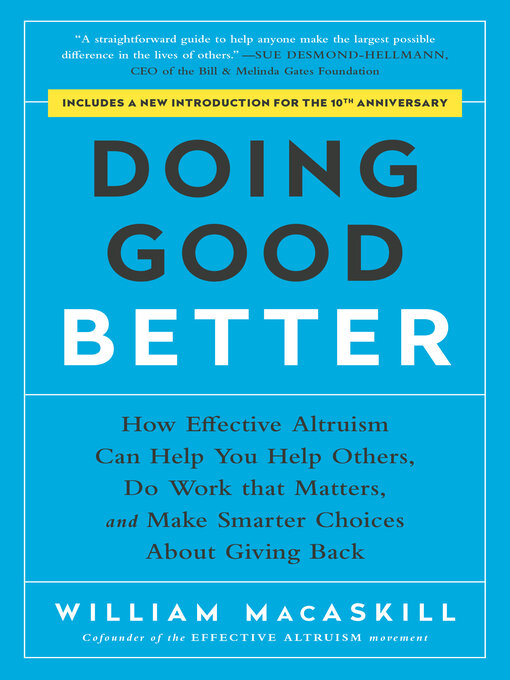 Title details for Doing Good Better by William MacAskill - Available
